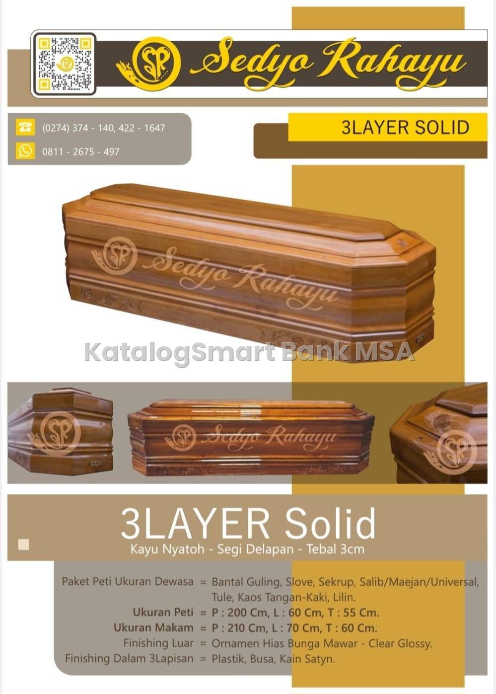 PETI JENAZAH 3 LAYER SOLID
