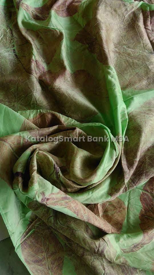 Jilbab Satin Ecoprint