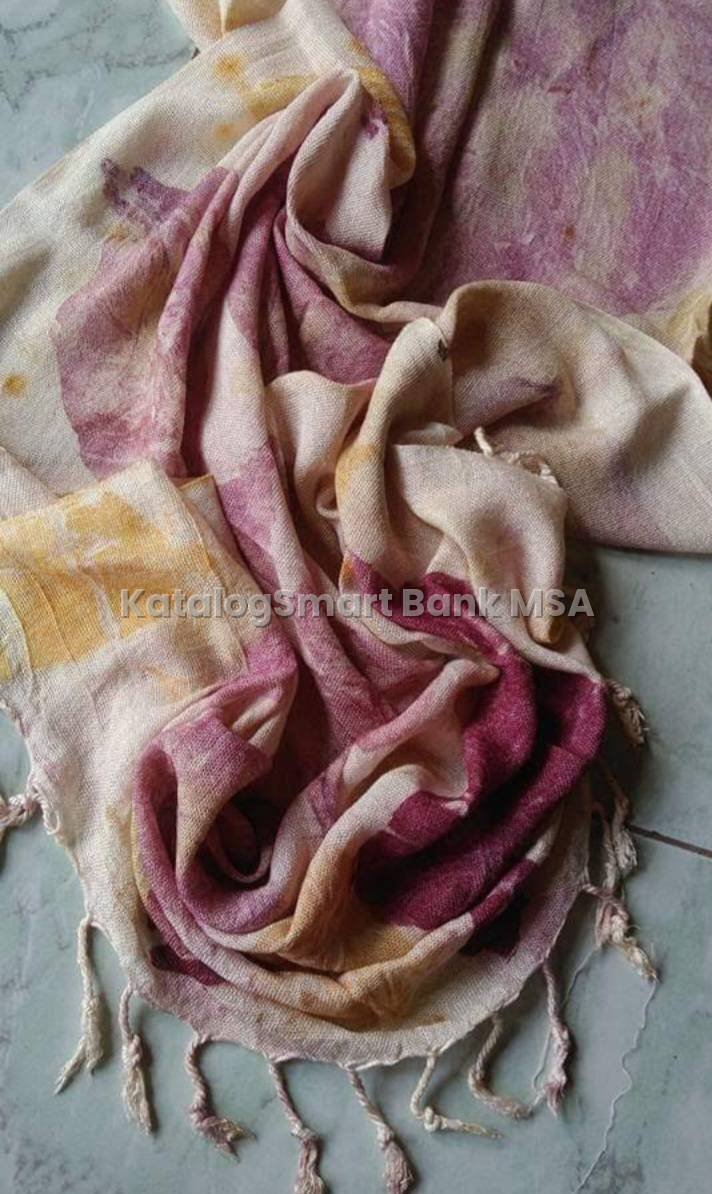 Pashmina Tenun ATBM Ecoprint