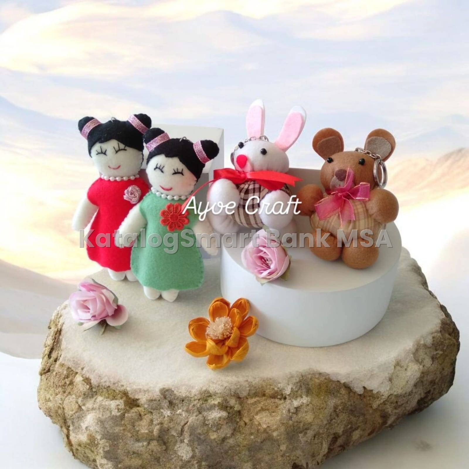 Gantungan kunci boneka Beruang,Kelinci,Putri